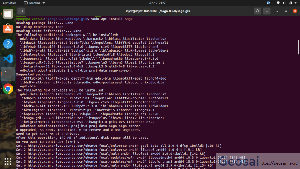 install saga gis